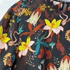 H&M Multicolor Leaf Pattern Top